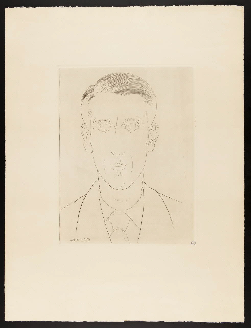 estampe Portrait d'homme en buste 1990.37.2 Photo