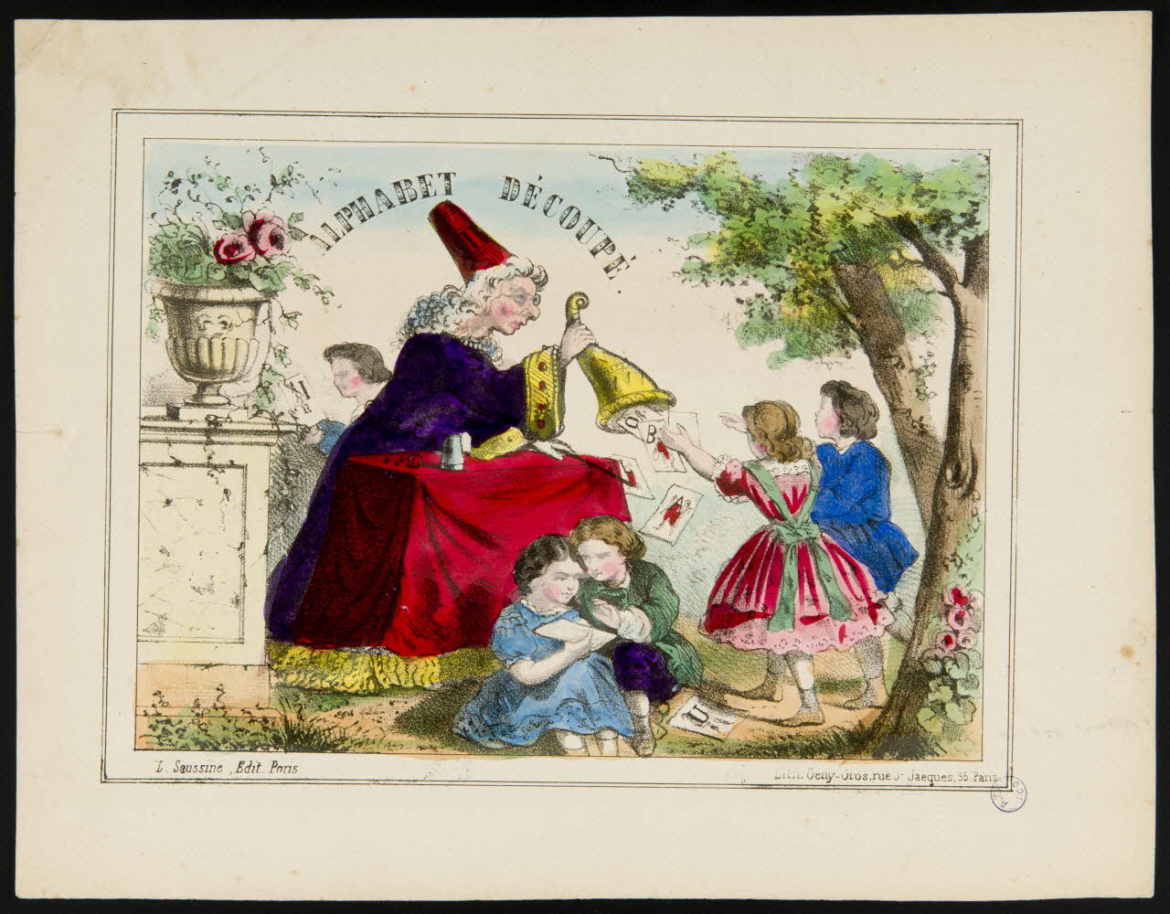 recto verso ALPHABET  DECOUPE 1990.39.106 Photo