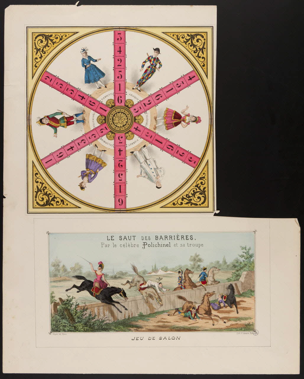 jeu de société LE SAUT DES BARRIERES  Par le célèbre Polichinel et sa troupe  JEU DE SALON 1990.39.108.1 Photo