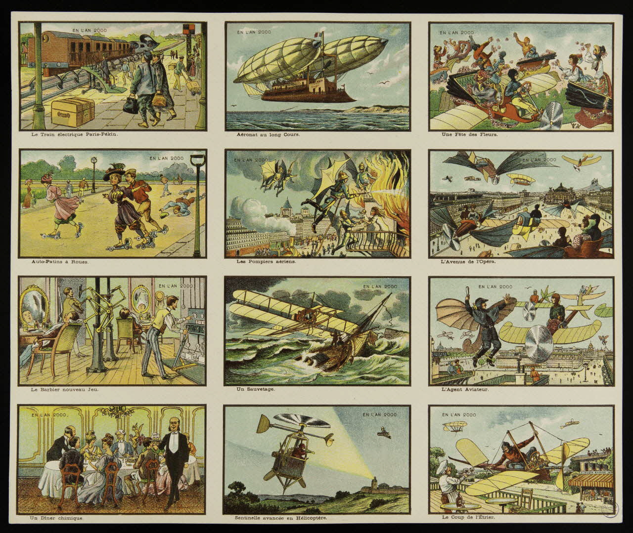 à compartiments (4x3) EN L'AN 2000 1990.39.109 Photo