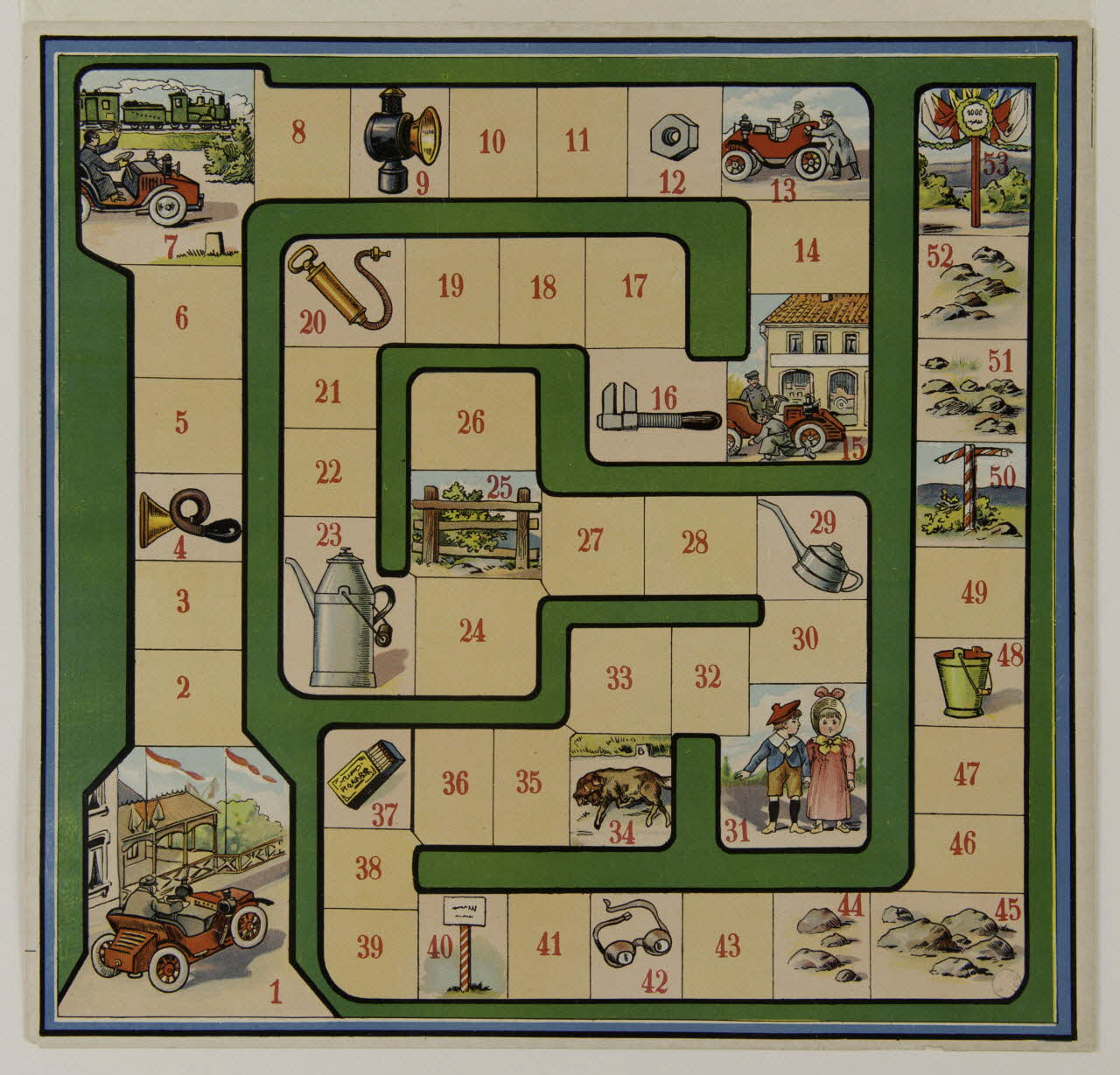 jeu de société Le jeu de la course automobile 1990.39.30.1 Photo