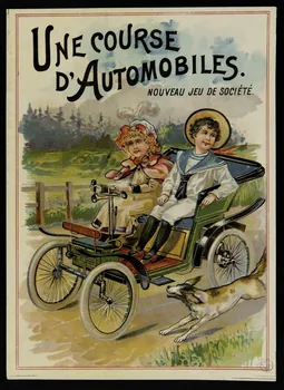 jeu de société UNE COURSE  D'AUTOMOBILES.  NOUVEAU JEU DE SOCIETE. 1990.39.30.2  Photo