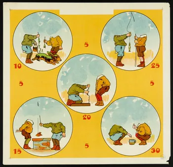 jeu de société Plateau du jeu des petits polissons 1990.39.31.1 Photo