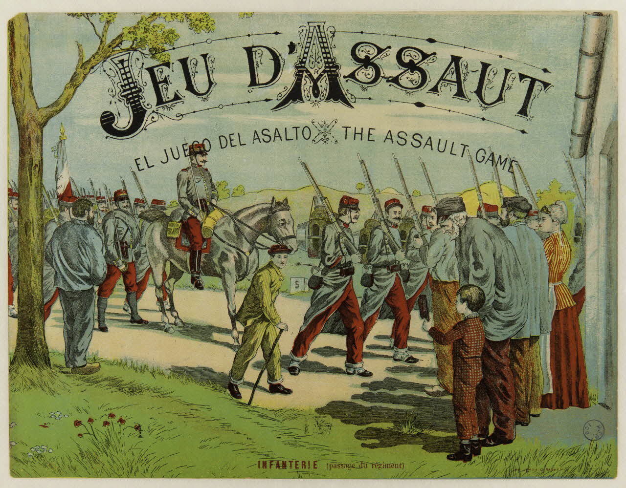 jeu de société JEU D'ASSAUT  EL JUEGO DEL ASALTO  THE ASSAULT GAME 1990.39.44.2 Photo