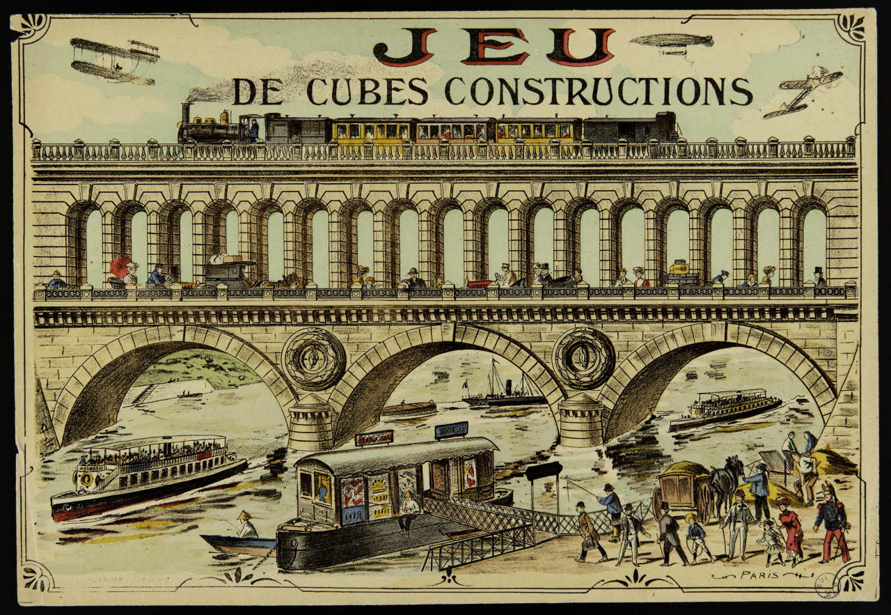 jeu de société JEU  DE CUBES CONSTRUCTIONS 1990.39.76 Photo