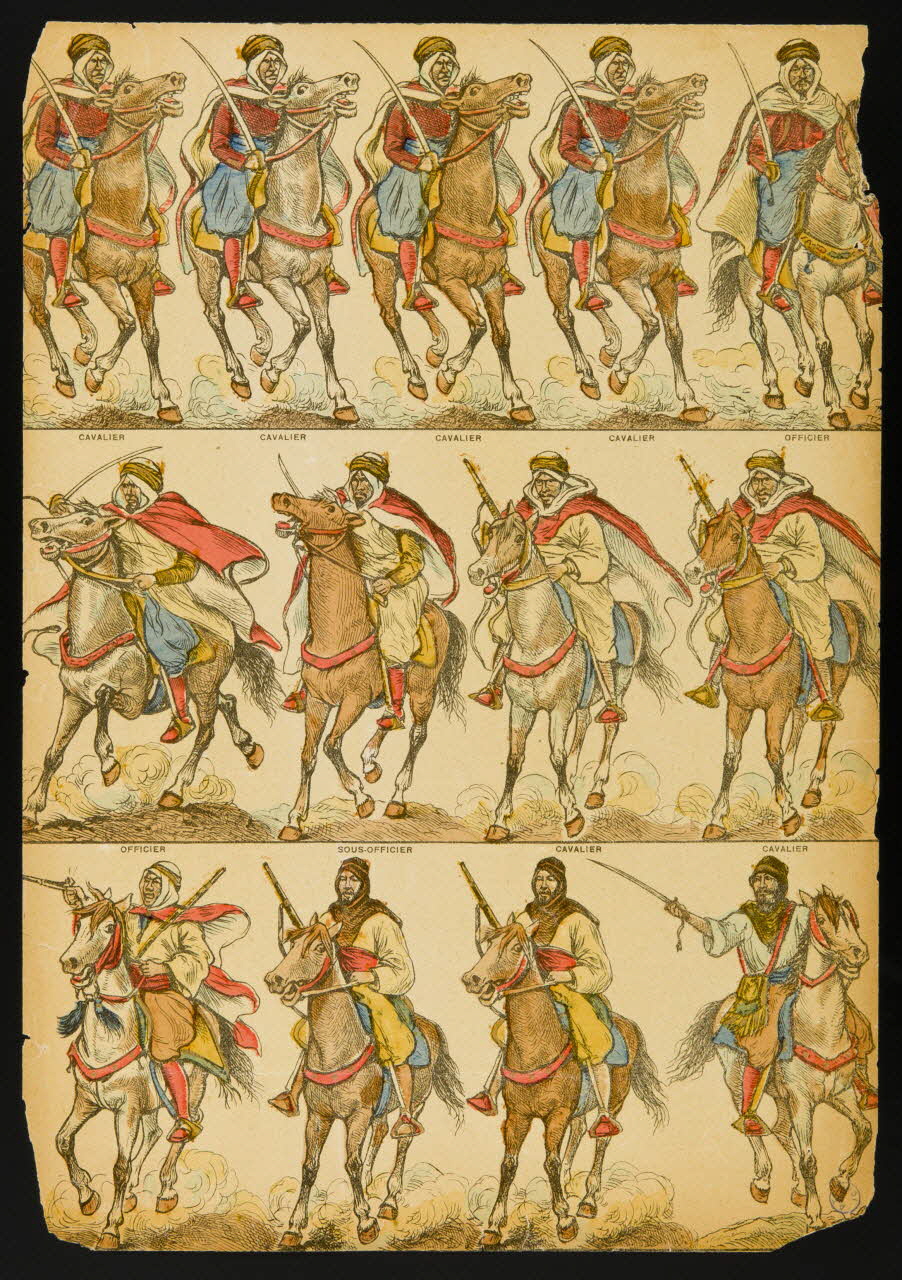jeu de société Cavaliers Arabes 1990.39.80 Photo