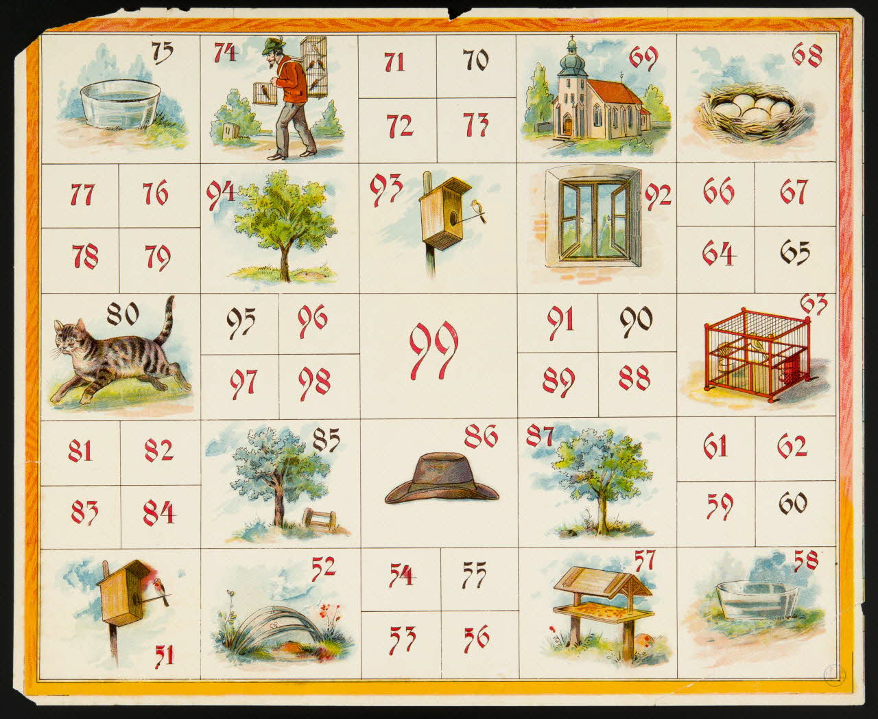 loto Le jeu de loto de l'oiseleur 1990.39.81 Photo