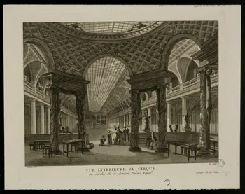 estampe VUE INTERIEURE DU CIRQUE,  au Jardin du ci-devant Palais Royal. 1990.40.16 Photo