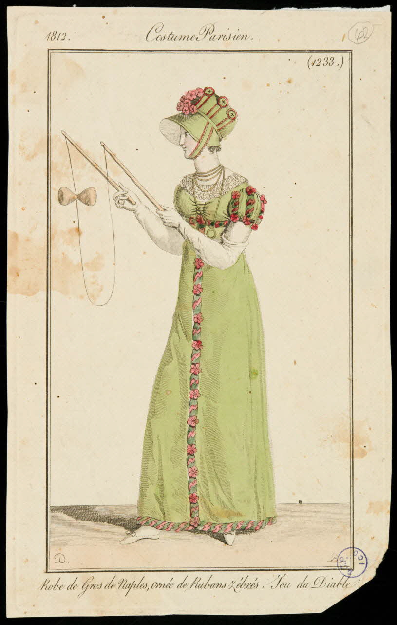 estampe Costume parisien. 1990.40.4 Photo