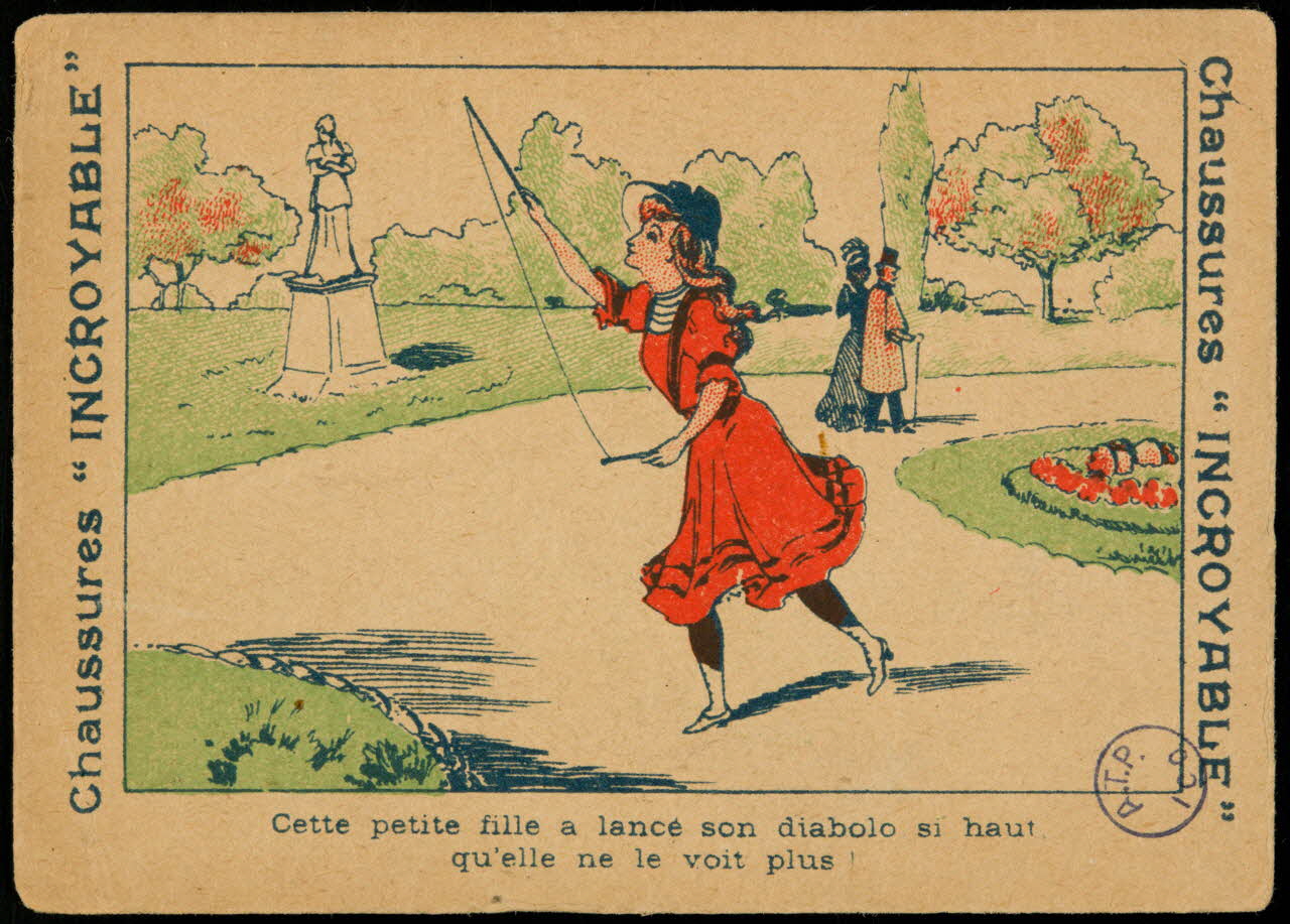 estampe Cette petite fille a lancé son diabolo si haut  qu'elle ne le voit plus 1990.40.8 Photo