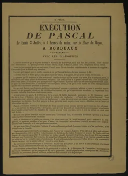 estampe EXECUTION  DE PASCAL 1990.41.10  Photo