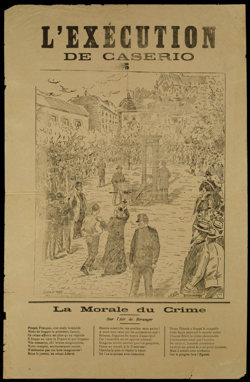 estampe L'EXECUTION  DE CASERIO 1990.41.11 Photo