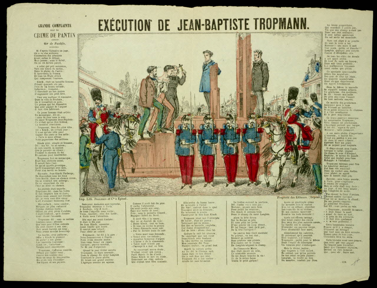 estampe EXECUTION DE JEAN-BAPTISTE TROPMANN. 1990.41.14 Photo