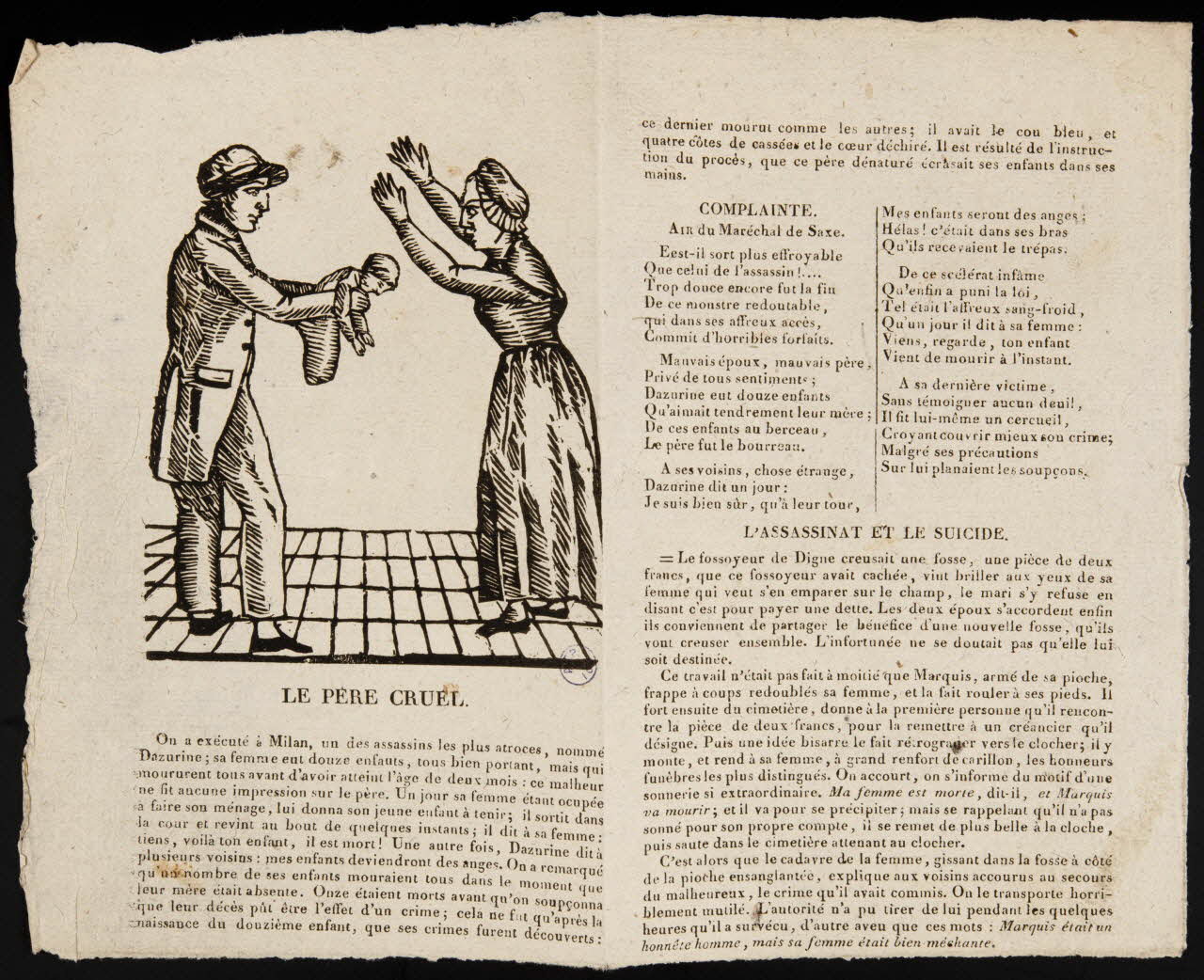 estampe LE PERE CRUEL. 1990.41.7 Photo