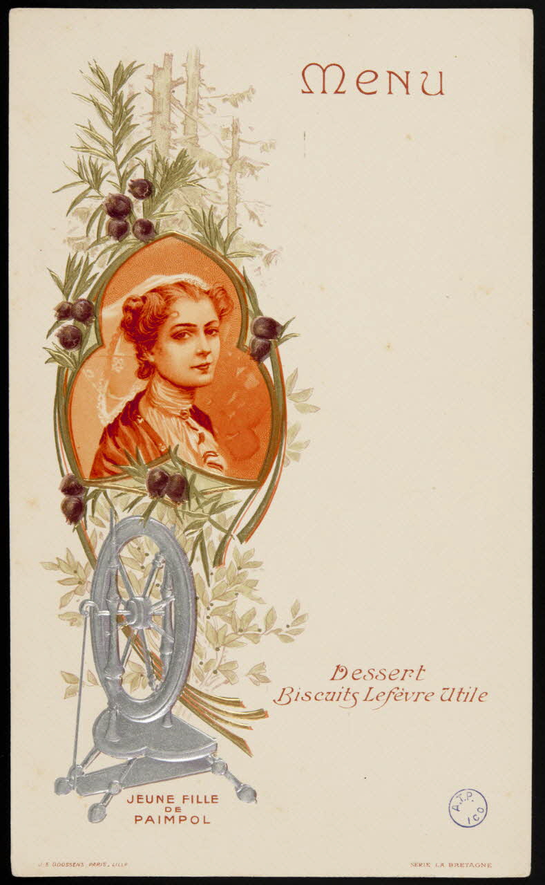 estampe JEUNE FILLE  DE  PAIMPOL 1990.50.7 Photo