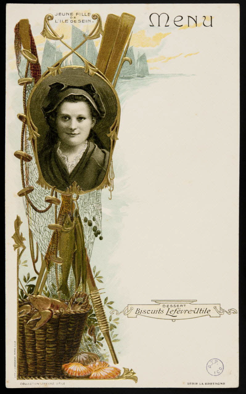 estampe JEUNE FILLE  DE  L'ILE DE SEIN 1990.50.8 Photo