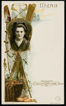 estampe JEUNE FILLE  DE  L'ILE DE SEIN 1990.50.8 Photo