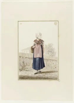 Benoît Pécheux dessin Cauchoise. Servante d'Yvetot Caen 1822-1832 1990.59.108 Photo