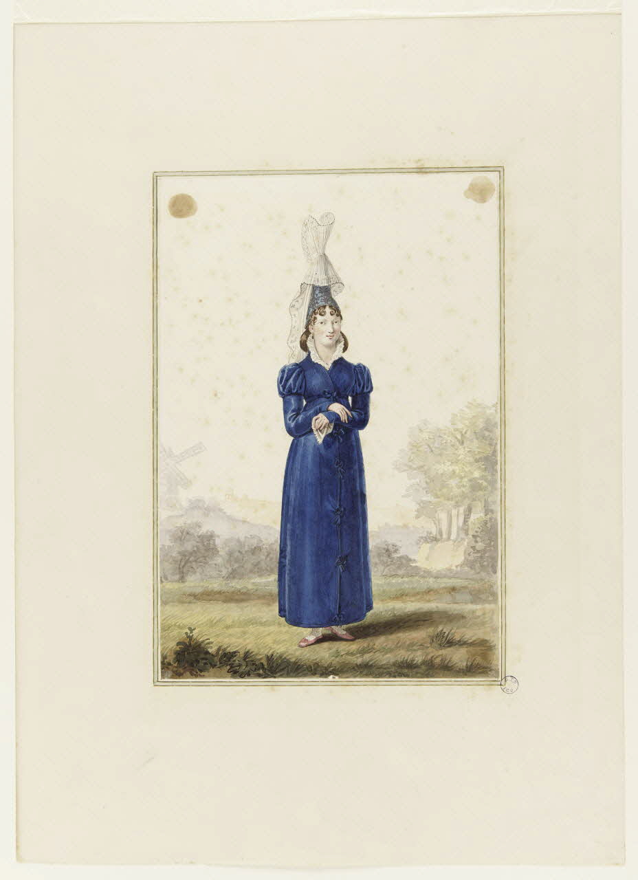Benoît Pécheux dessin Femme cauchoise Caen 1822-1832 1990.59.109 Photo
