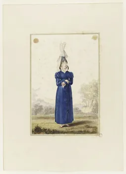 Benoît Pécheux dessin Femme cauchoise Caen 1822-1832 1990.59.109 Photo