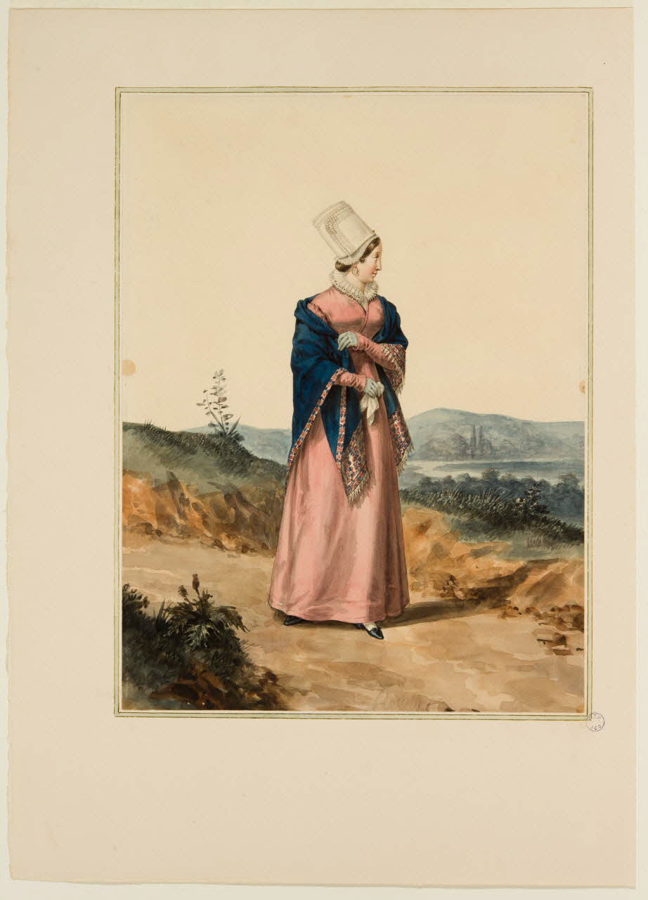 dessin Ouvrière de Rouen 1990.59.110 Photo