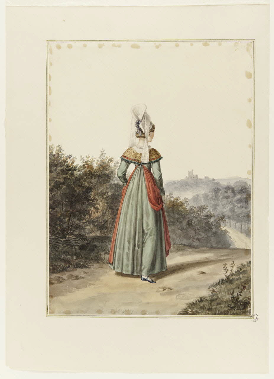 dessin Jeune fille de Bayeux 1990.59.115 Photo