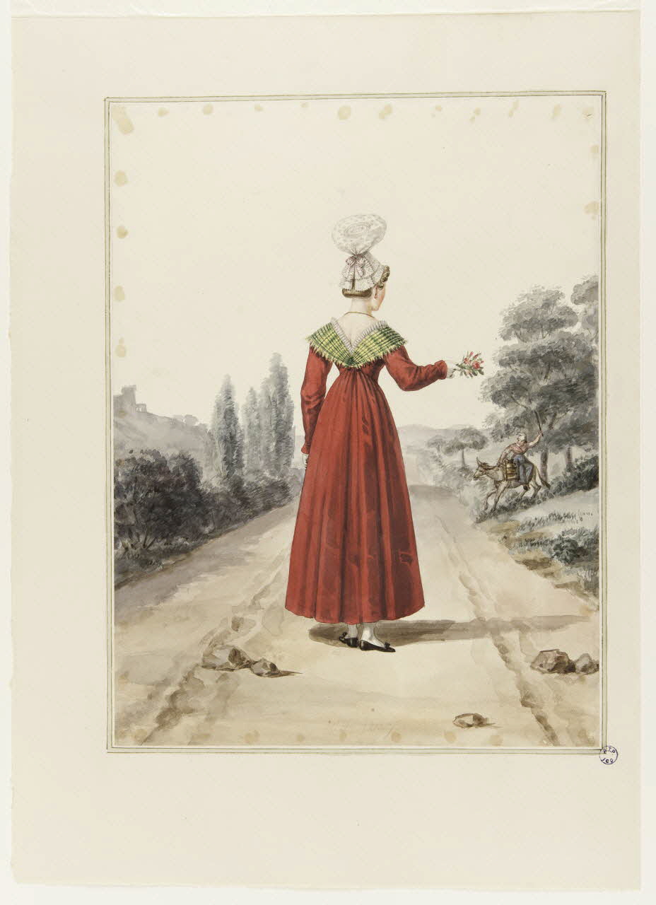 dessin Jeune fille de Bayeaux 1990.59.116 Photo