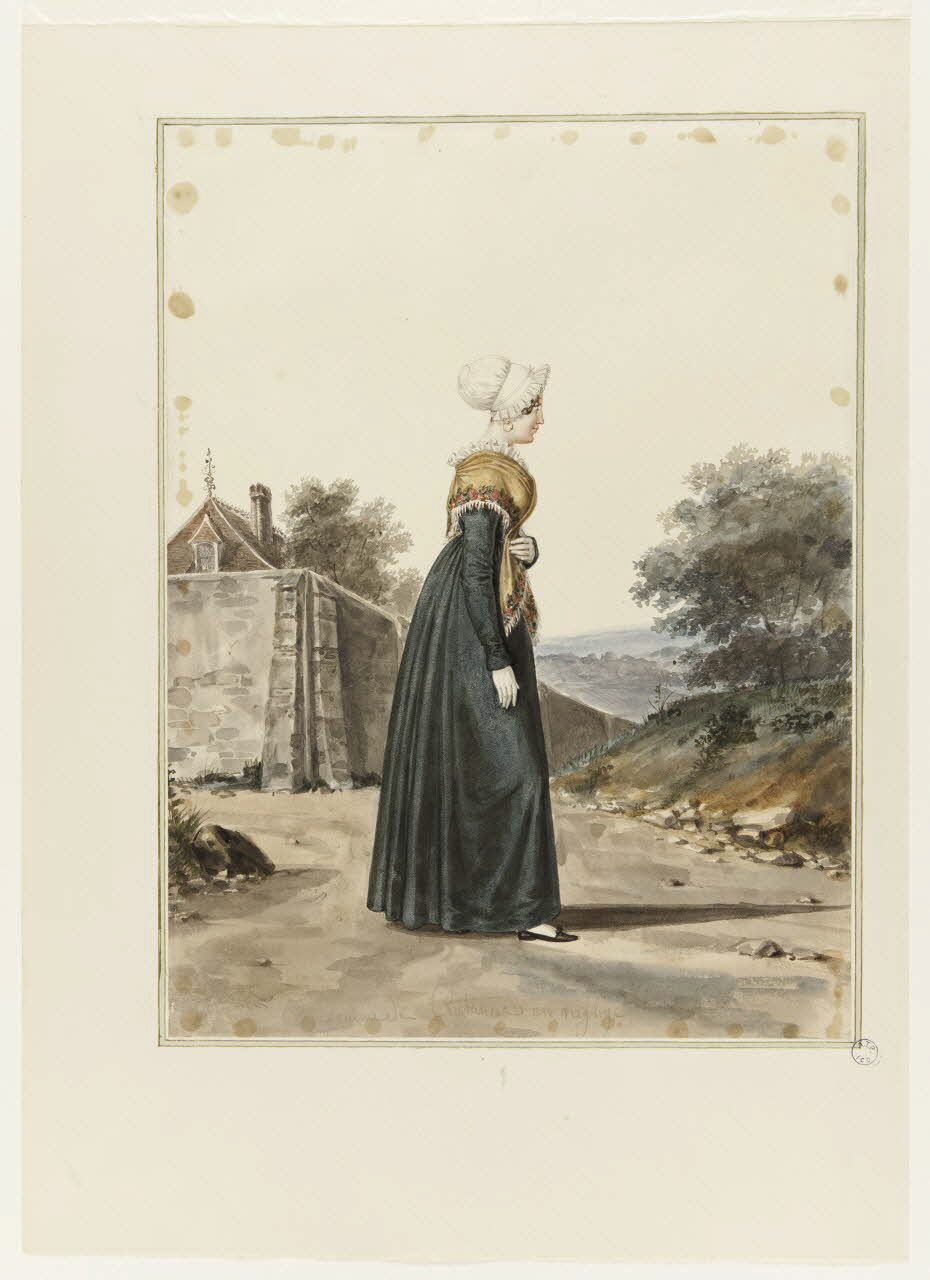 dessin Femme de Coutances en négligé. 1990.59.118 Photo