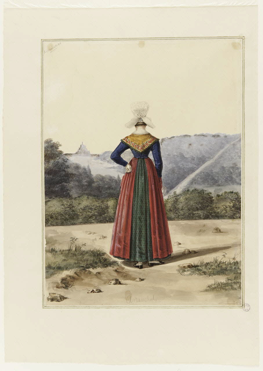 dessin Costume d'Avranches 1990.59.120 Photo