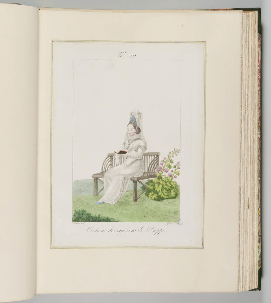 Benoît Pécheux ; Georges-Jacques Gatine ; Bernard Mancel élément d'ensemble Costume des environs de Dieppe. 1822-1832 1990.59.29 Photo
