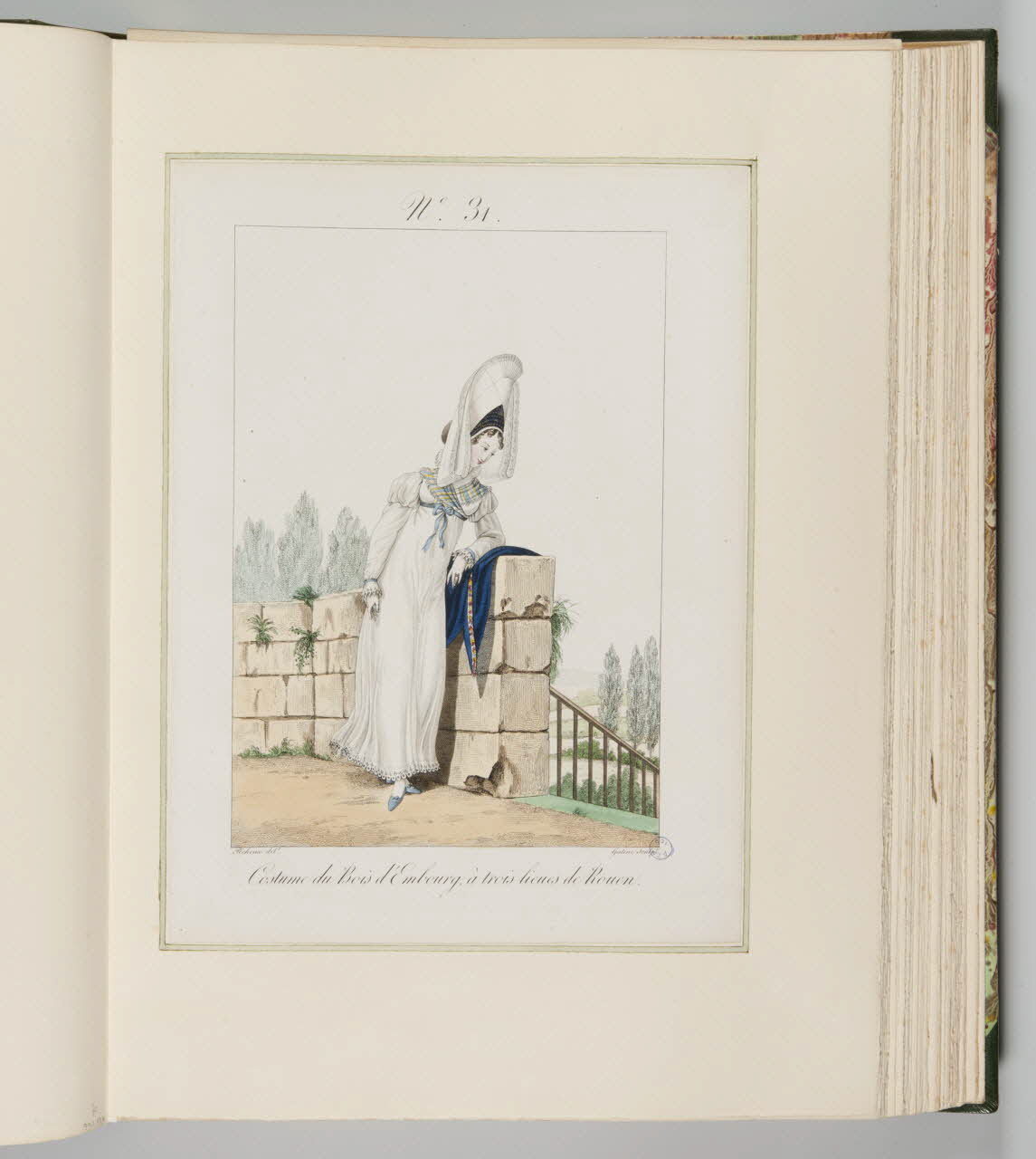 Benoît Pécheux ; Georges-Jacques Gatine ; Bernard Mancel élément d'ensemble Costume du Bois d'Embourg, à trois lieues de Rouen. 1822-1832 1990.59.31 Photo