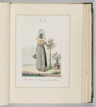 Benoît Pécheux ; Georges-Jacques Gatine ; Bernard Mancel élément d'ensemble Costume du Bois d'Embourg, à trois lieues de Rouen. 1822-1832 1990.59.33 Photo