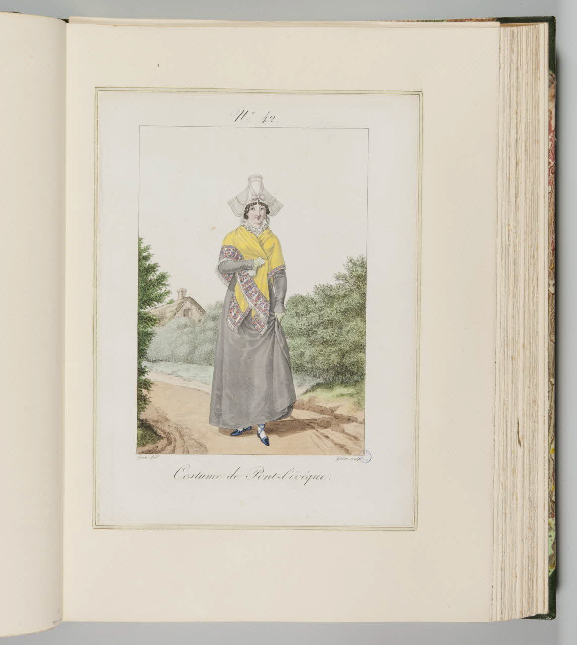 Benoît Pécheux ; Georges-Jacques Gatine ; Bernard Mancel élément d'ensemble Costume de Pont-l'évêque. 1822-1832 1990.59.42 Photo