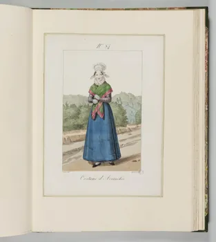 Louis-Marie Lanté ; Georges-Jacques Gatine ; Bernard Mancel élément d'ensemble Costume d'Avranches. 1822-1832 1990.59.84 Photo