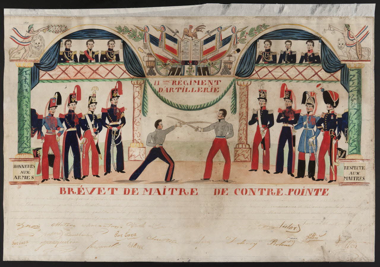 dessin BREVET DE MAÎTRE DE CONTRE POINTE 1990.7.2 Photo