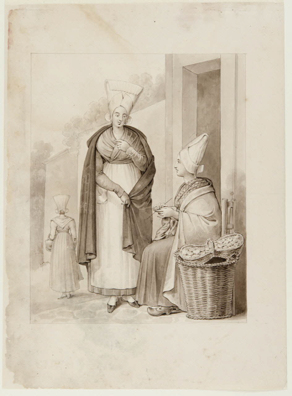 élément d'ensemble Marchandes d'huîtres de Marennes, Saujon et la Tremblade 1991.15.33 Photo