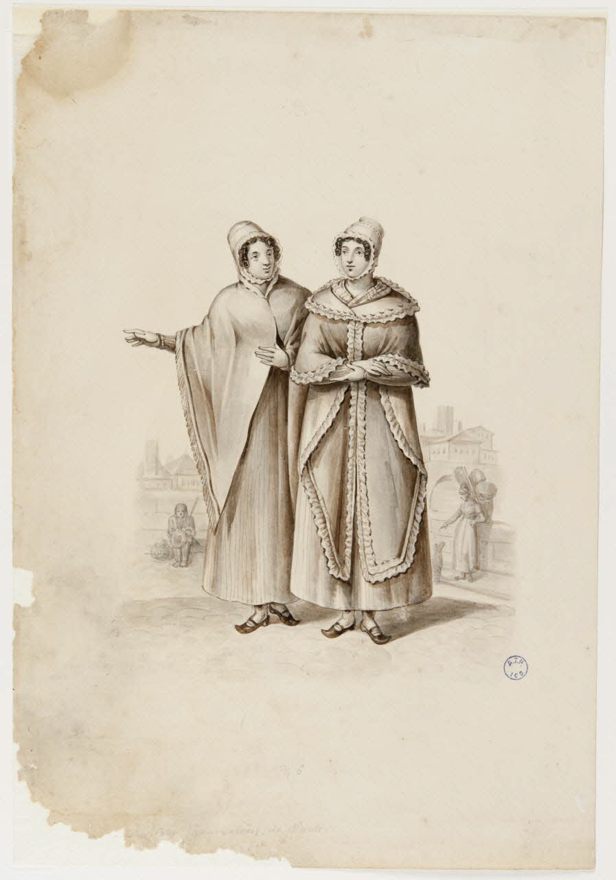 élément d'ensemble Deux femmes en promenade 1991.15.4 Photo