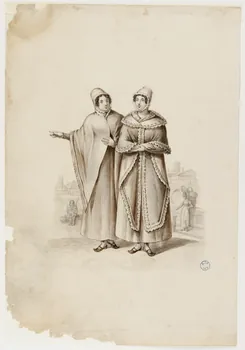 élément d'ensemble Deux femmes en promenade 1991.15.4 Photo