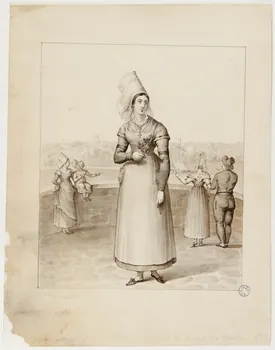 élément d'ensemble Grand costume des cuisinières et des femmes du peuple de Nantes 1991.15.7  Photo