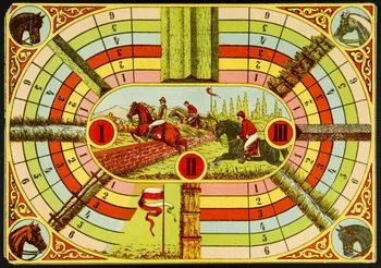 jeu de parcours Jeu de l'hippodrome 1991.16.18  Photo