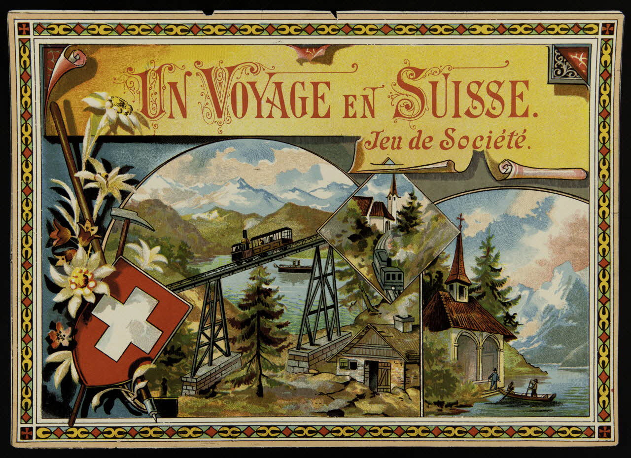 jeu UN VOYAGE EN SUISSE.  Jeu de Société. 1991.16.20 Photo
