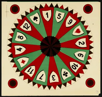jeu Roue pour loterie en modèle réduit 1991.16.32 Photo