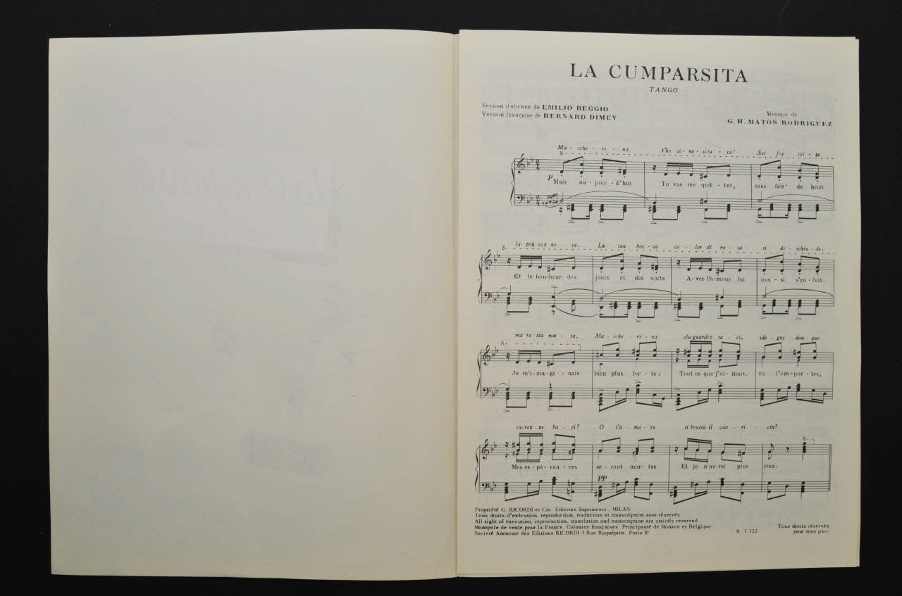 chanson petit format 1969.88.1109  Photo Mucem