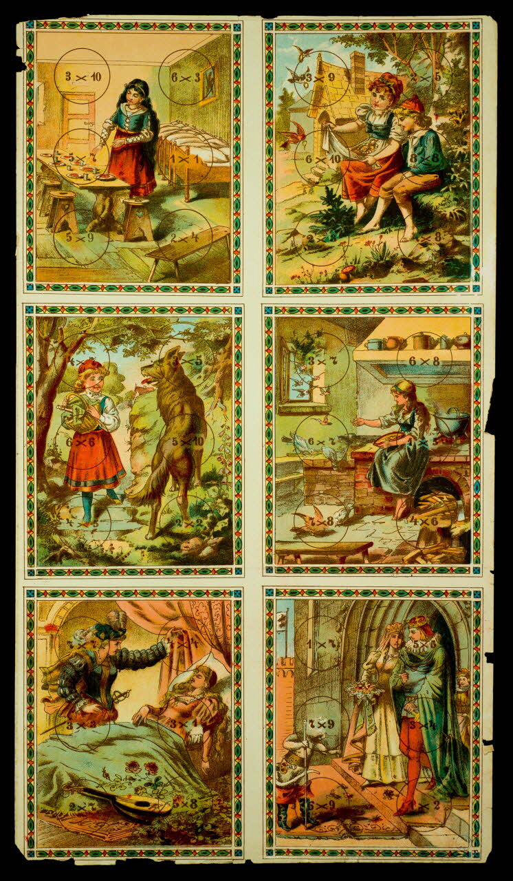 à compartiments : 2x3 Blanche Neige 1991.16.43 Photo