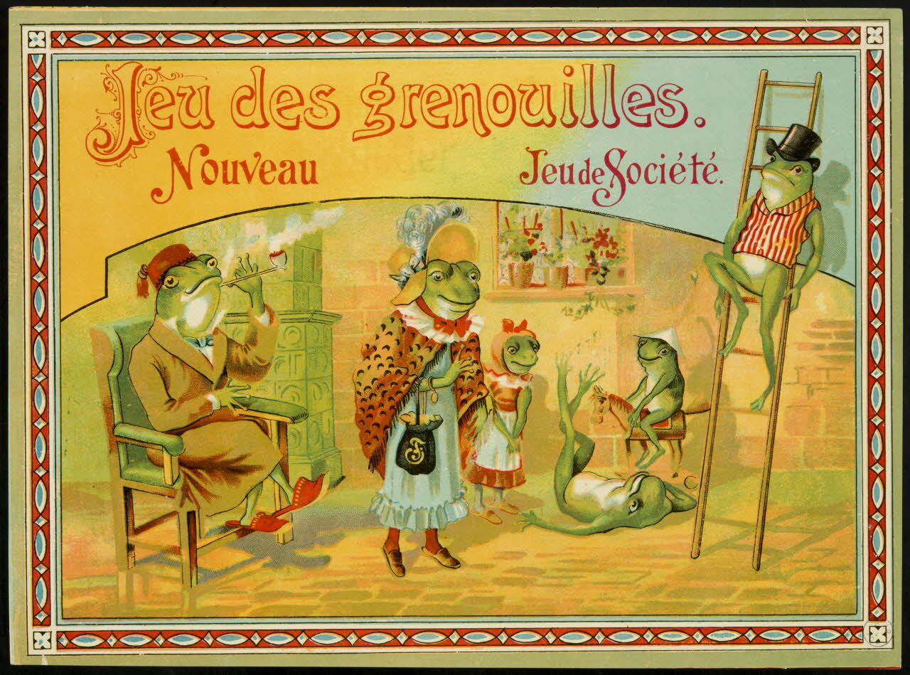 jeu de parcours Jeu des grenouilles.  Nouveau  Jeu de Société. 1991.16.79 Photo