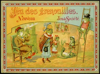 jeu de parcours Jeu des grenouilles.  Nouveau  Jeu de Société. 1991.16.79  Photo