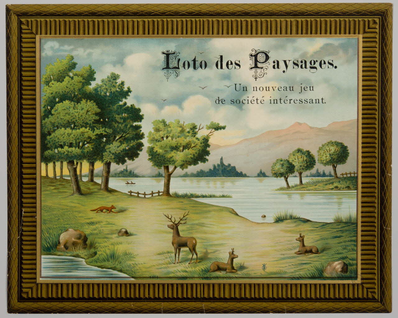 loto Loto des Paysages.  Un nouveau jeu  de société intéressant. 1991.16.80  Photo