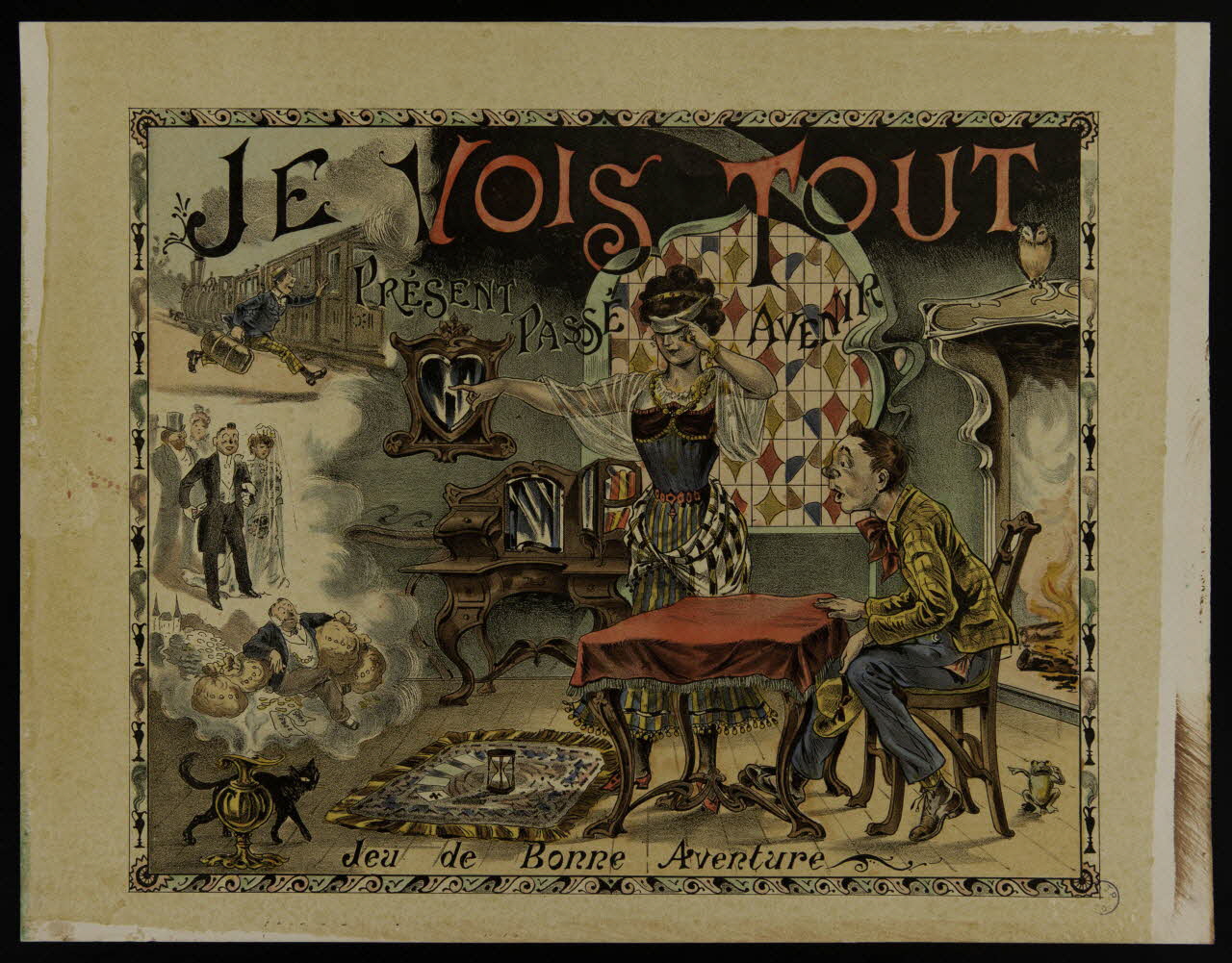 jeu magnétique JE VOIS TOUT  PRESENT  PASSE  AVENIR  Jeu de Bonne Aventure 1991.16.81 Photo