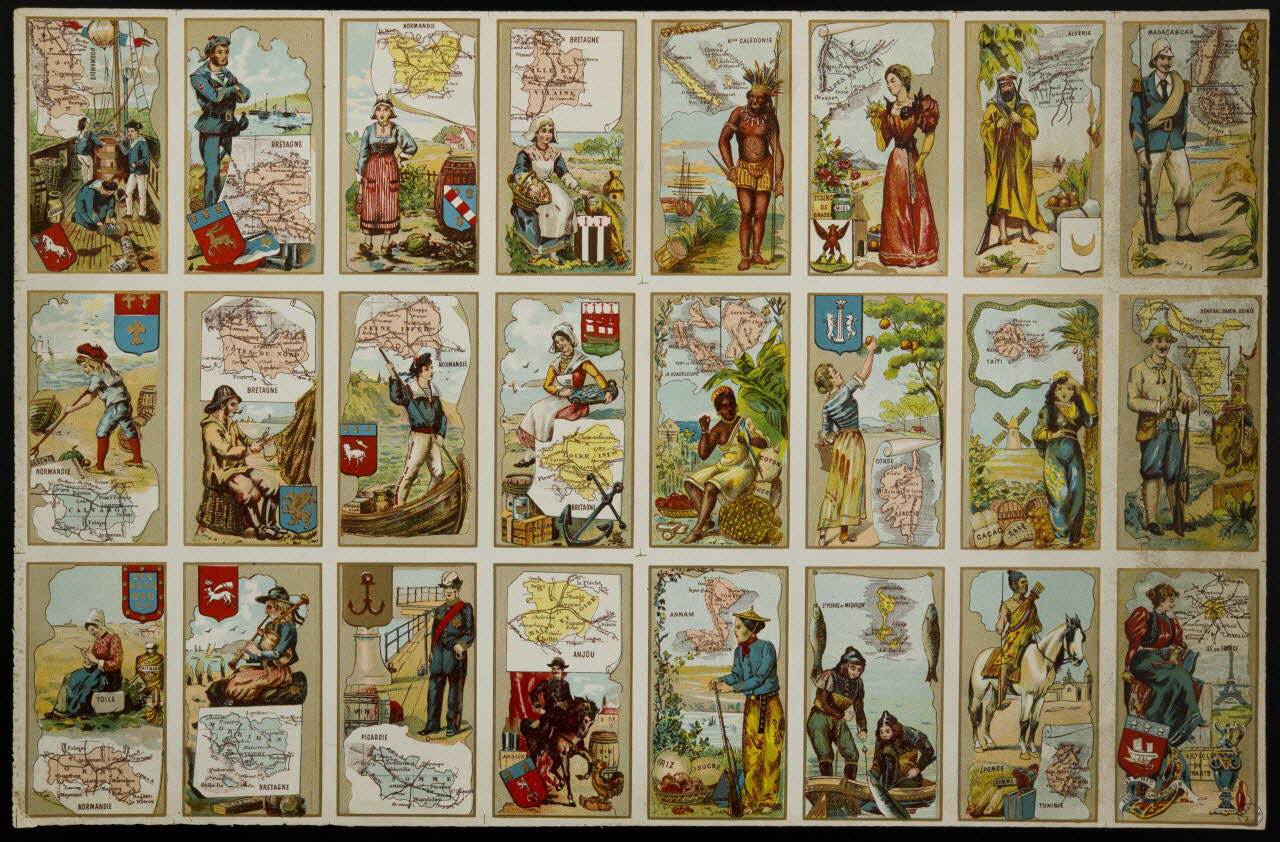 à compartiments : 8x3 Provinces de France 1991.17.14 Photo