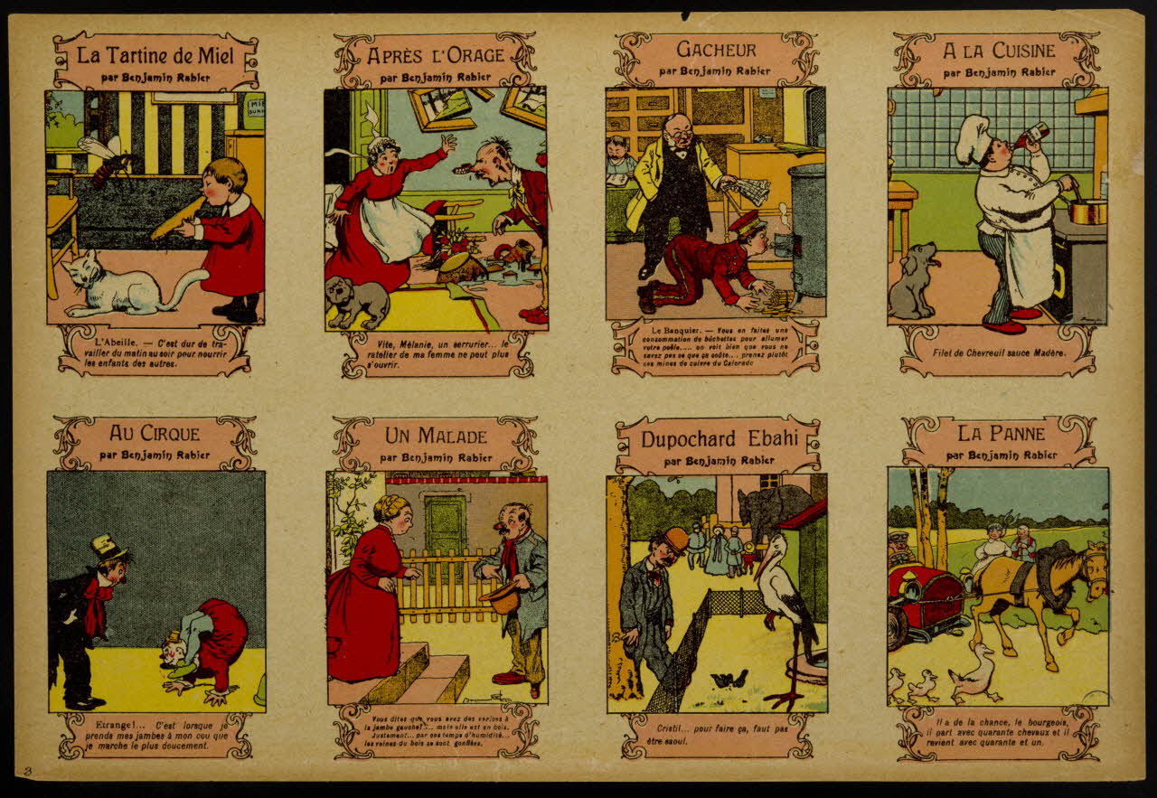 à compartiments : 4x2 La Tartine de Miel 1991.17.24 Photo